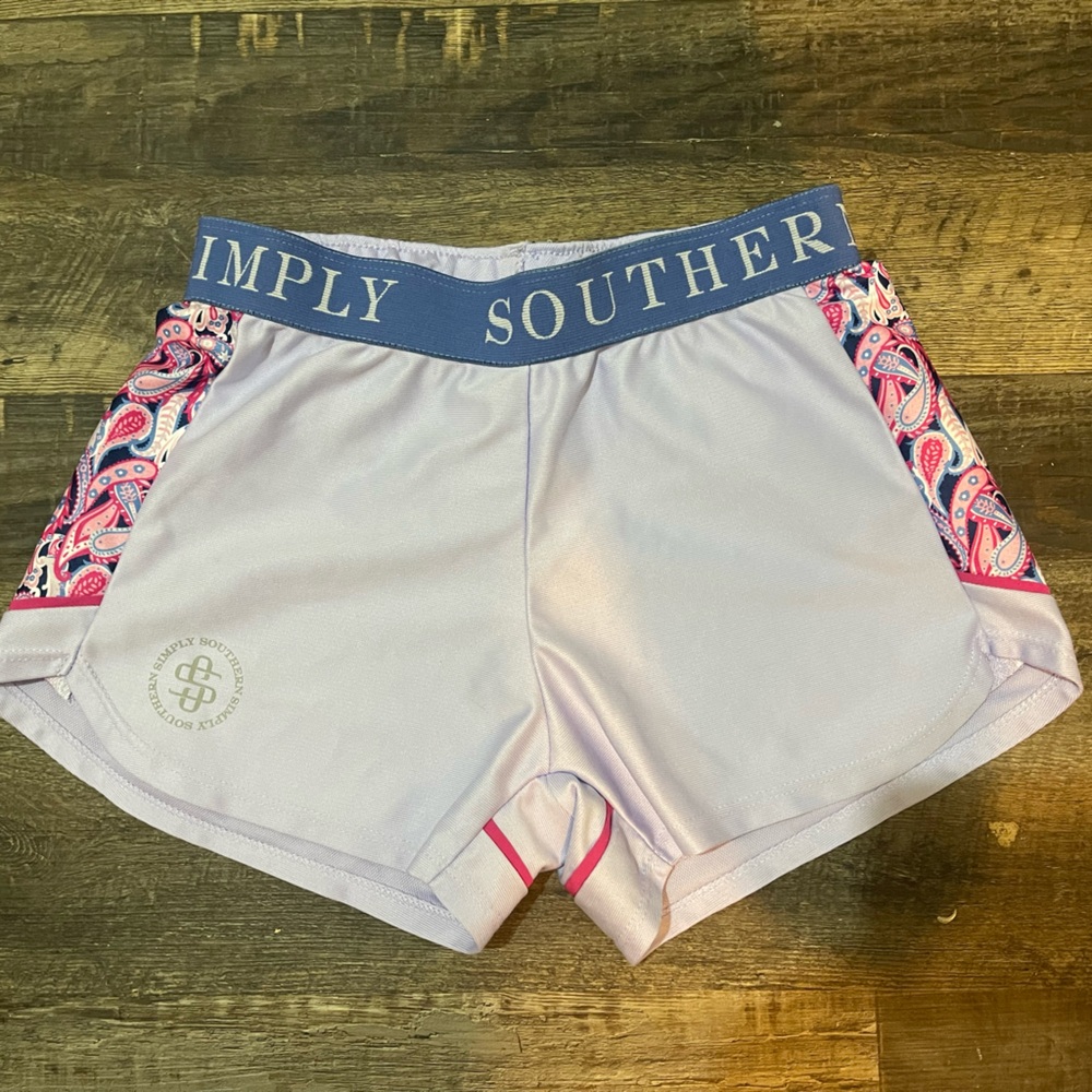 Simply Southern Women's Light Purple Athletic Shorts